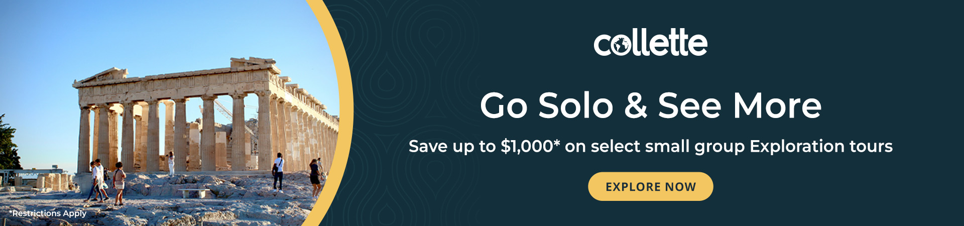 Collette Tours - Solo Traveler Savings